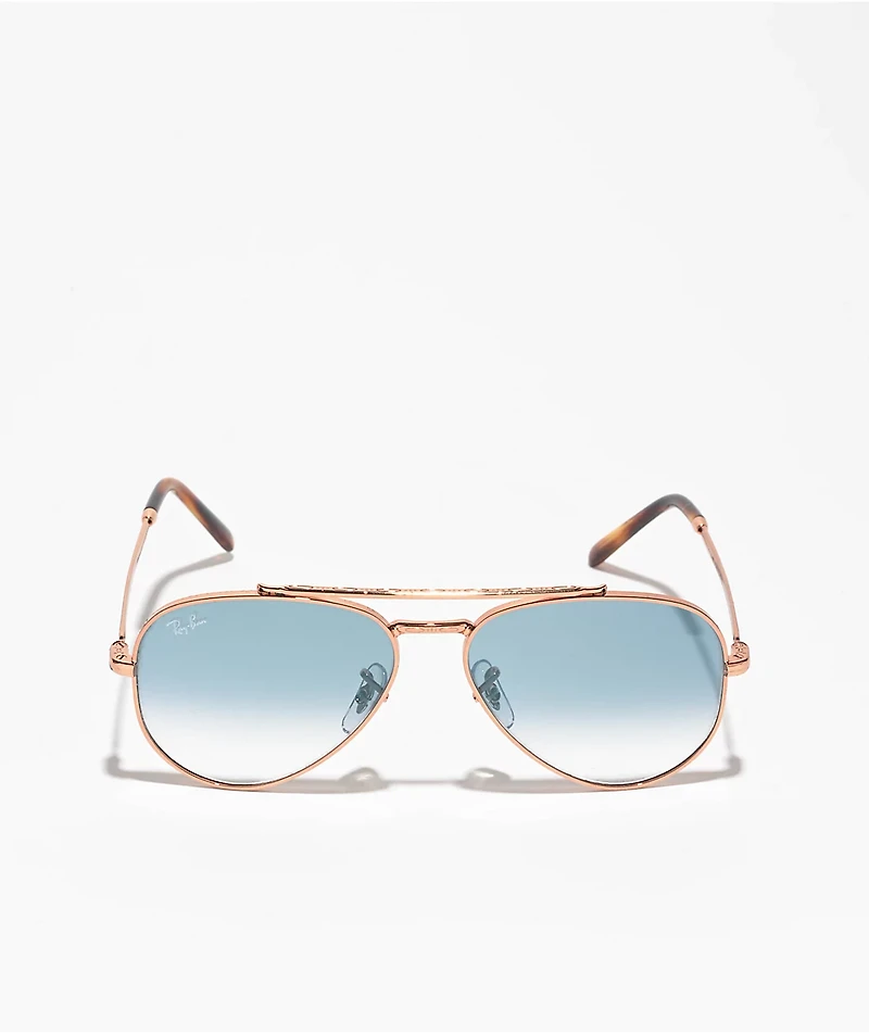 Ray-Ban ORB3691 New Aviator Rose Gold Sunglasses