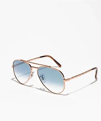 Ray-Ban ORB3691 New Aviator Rose Gold Sunglasses