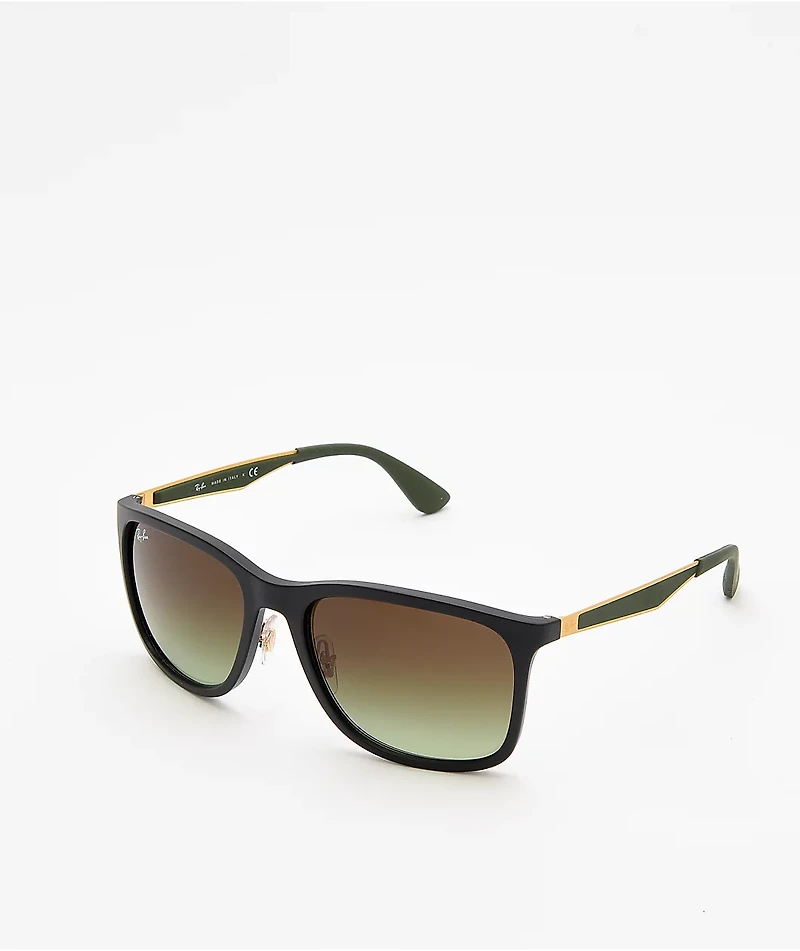 Ray-Ban RB4313 Matte Black & Gold Sunglasses