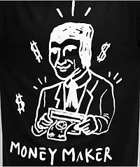 Real Buy Money Maker Black Long Sleeve T-Shirt