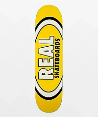 Real Classic Oval 8.06" Yellow Skateboard Deck