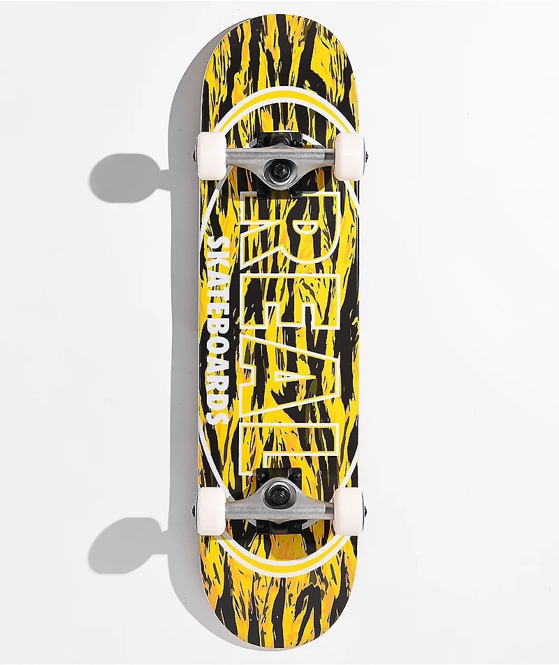 Real Stealth Oval 7.3" Mini Skateboard Complete
