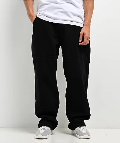 Real Tough Threads Double Knee Black Loose Fit Pants