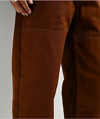 Real Tough Threads Double Knee Brown Loose Fit Pants