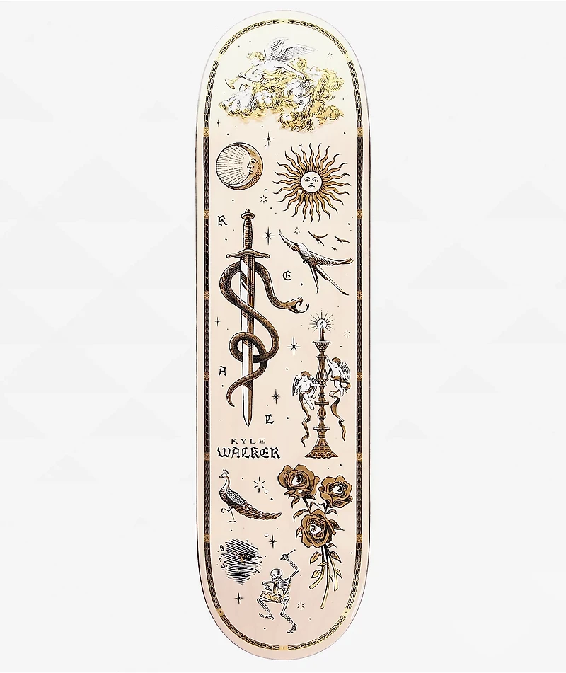Real Walker Engraved 8.38" Skateboard Deck