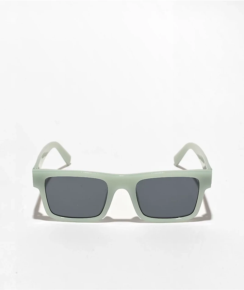 Rectangular Flat Top Blue Sunglasses