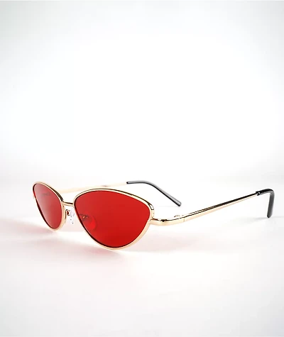 Red Cat Eye Sunglasses