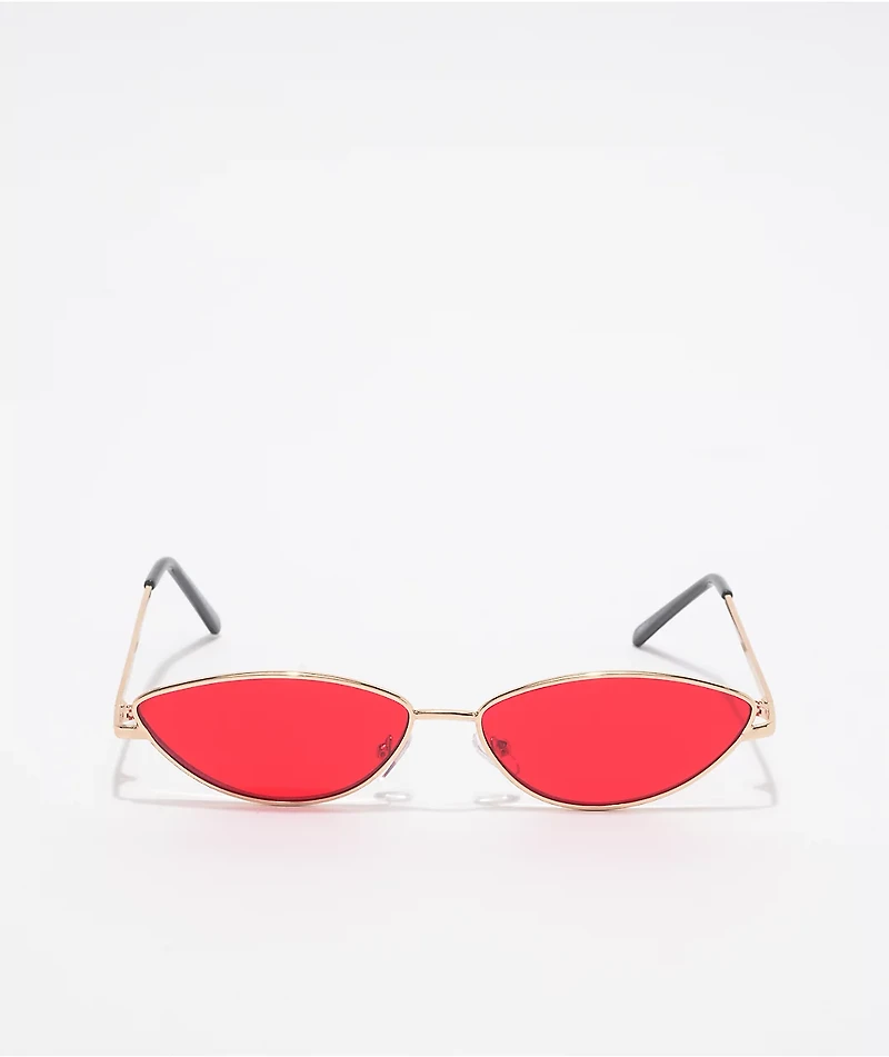 Red Cat Eye Sunglasses