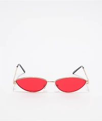 Red Cat Eye Sunglasses