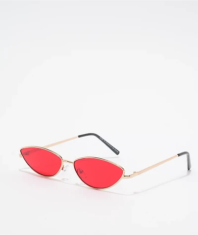 Red Cat Eye Sunglasses
