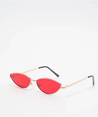 Red Cat Eye Sunglasses