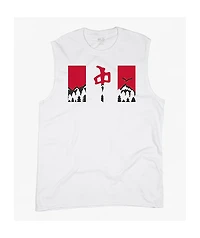 Red Dragon Nature Flag White Tank Top