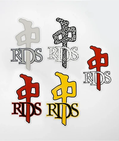 Red Dragons OG Small Assorted Sticker Pack