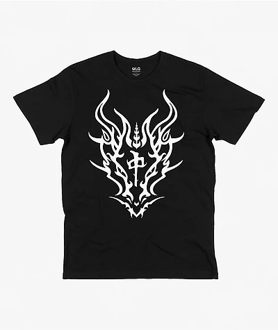 Red Dragons Tribe Black T-Shirt