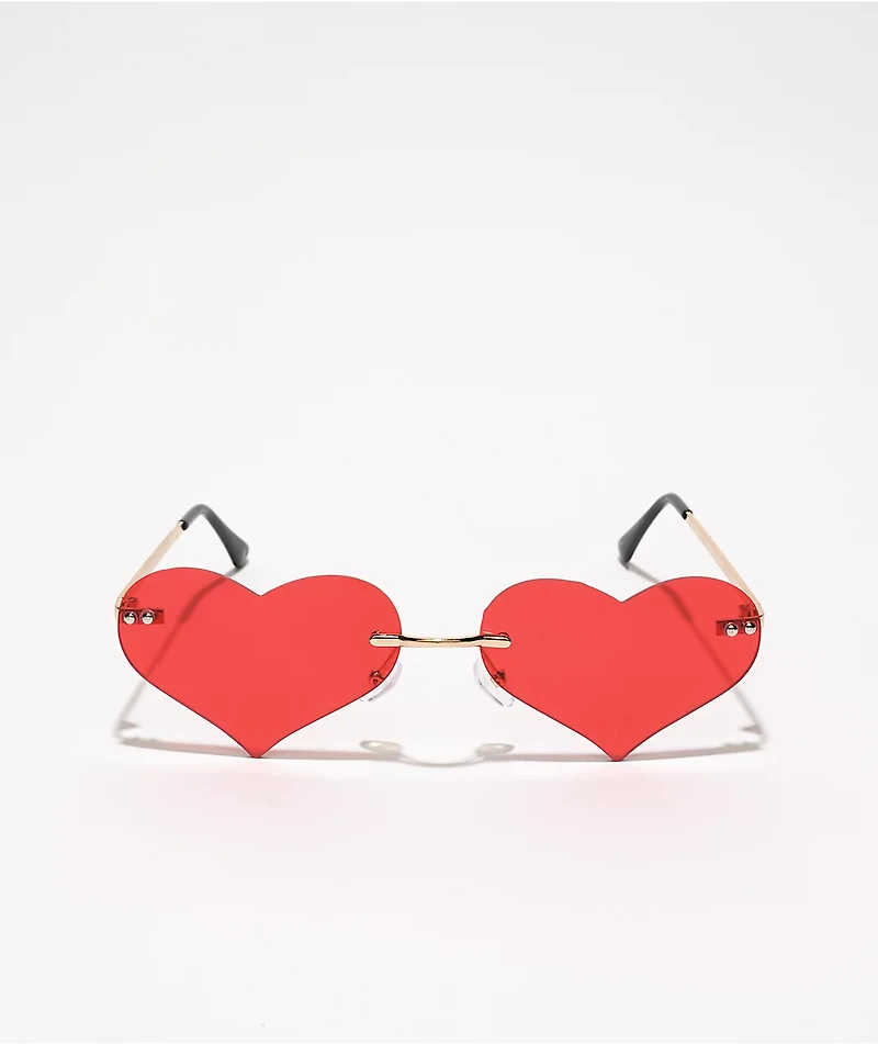 Red Heart Flame Sunglasses