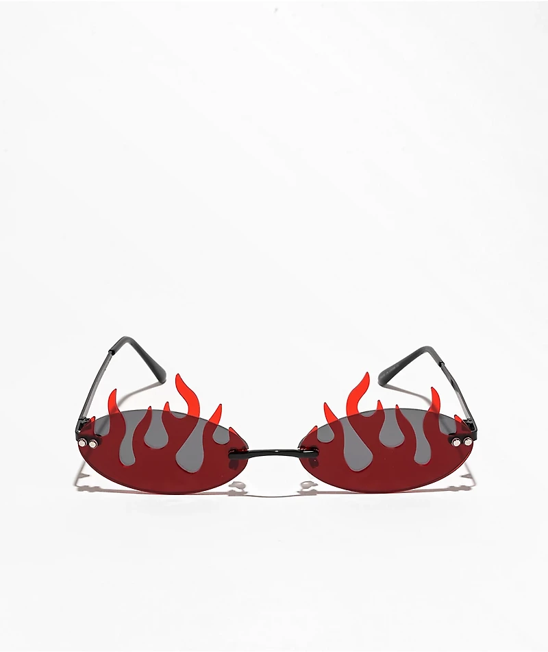 Red Hot Oval Sunglasses