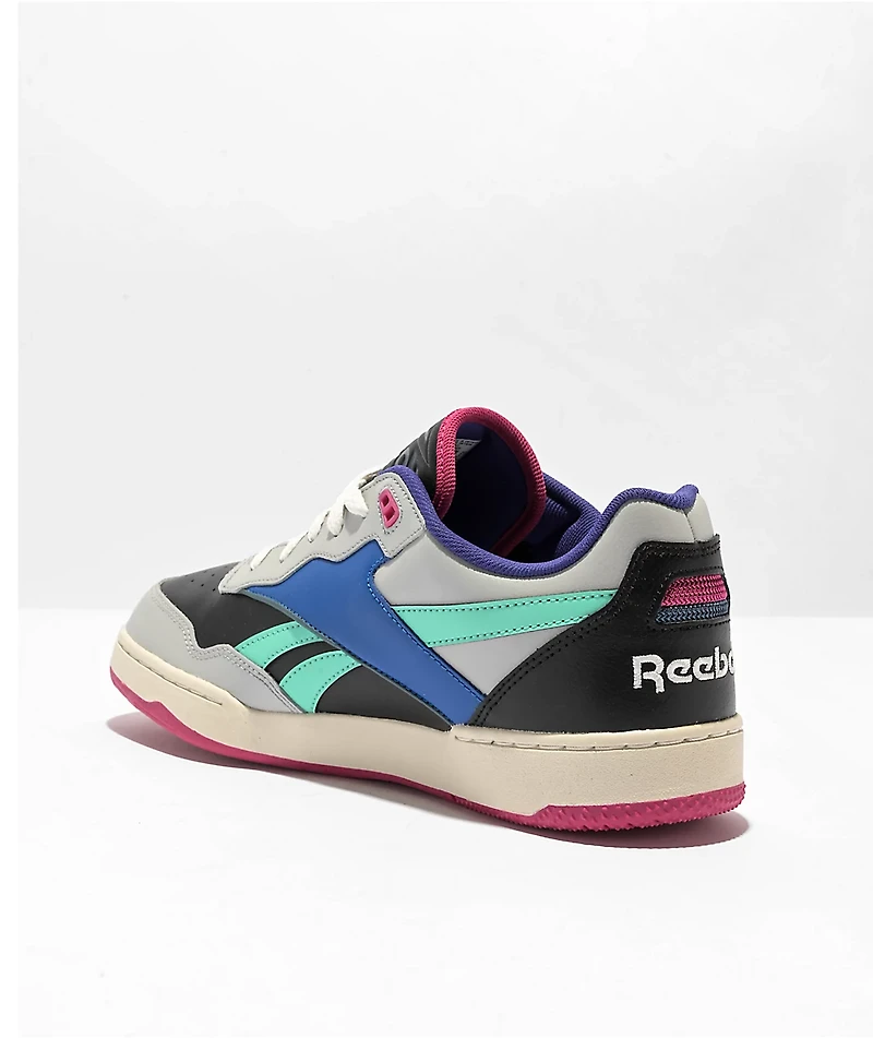 Reebok BB4000 II Vector 93 Black, Grey & Blue Shoes