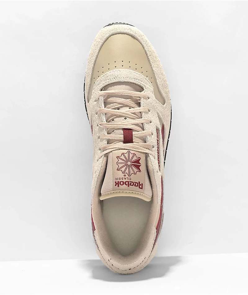 Reebok Classic Fall Vibes Beige & Burgundy Shoes