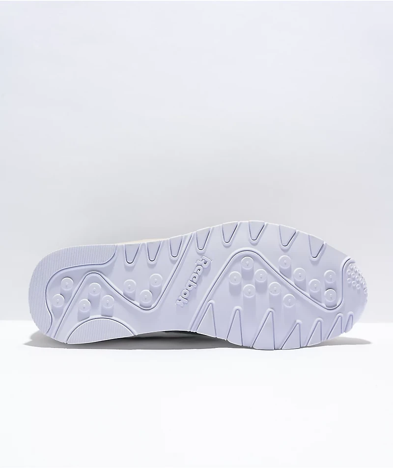 Reebok Classic Leather & Nylon White Grey Shoes