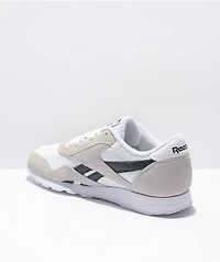 Reebok Classic Leather & Nylon White Grey Shoes