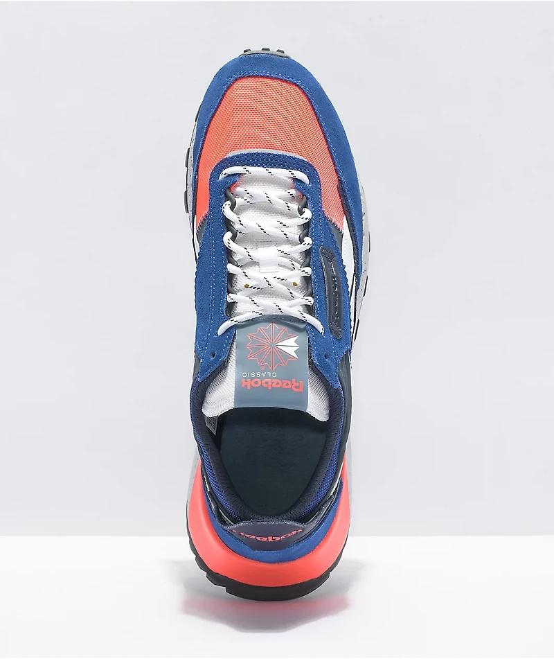 Reebok Classic Leather Legacy Royal & Orange Flair Shoes