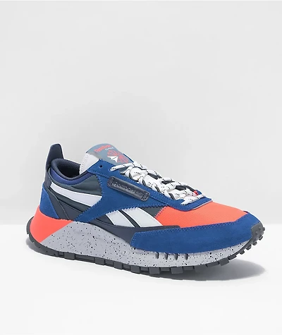Reebok Classic Leather Legacy Royal & Orange Flair Shoes