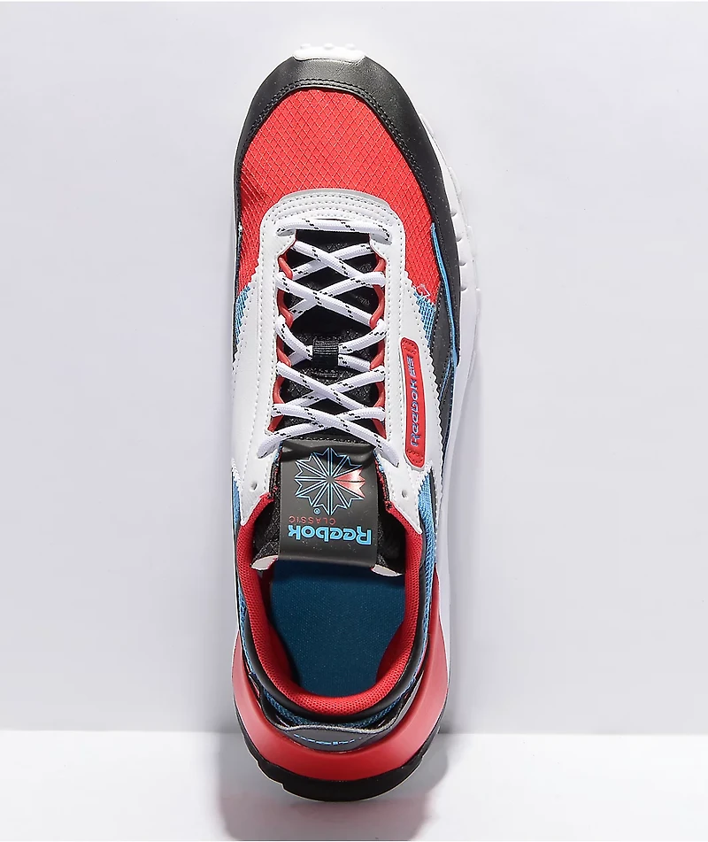 Reebok Classic Leather Legacy White, Red & Blue Shoes