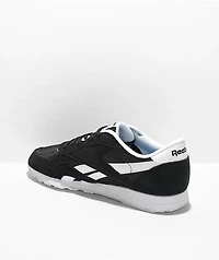 Reebok Classic Nylon & Canvas Black White Shoes