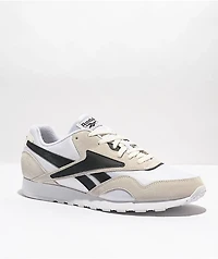 Reebok Classic Nylon Plus White & Black Shoes