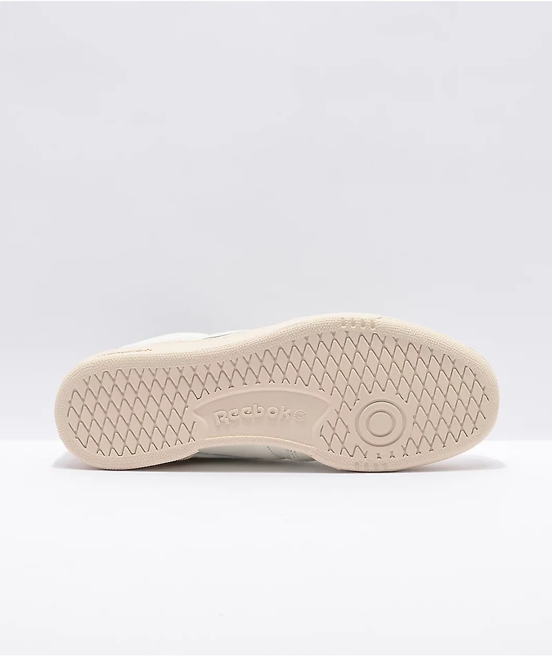 Reebok Club C 85 Chalk, Green & White Shoes