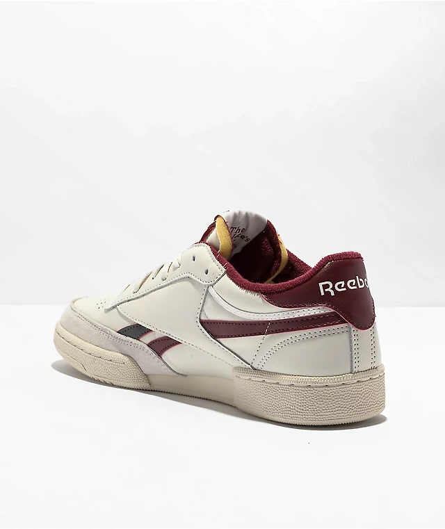 Reebok Club C 85 Revenge Chalk Burgundy Shoes at Hamilton Place