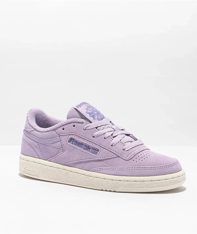 Reebok Club C 85 Suede Sunwashed Purple Skate Shoes Liberty Center