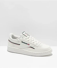 Reebok Club C 85 Vegan White, Pink, & Green Shoes
