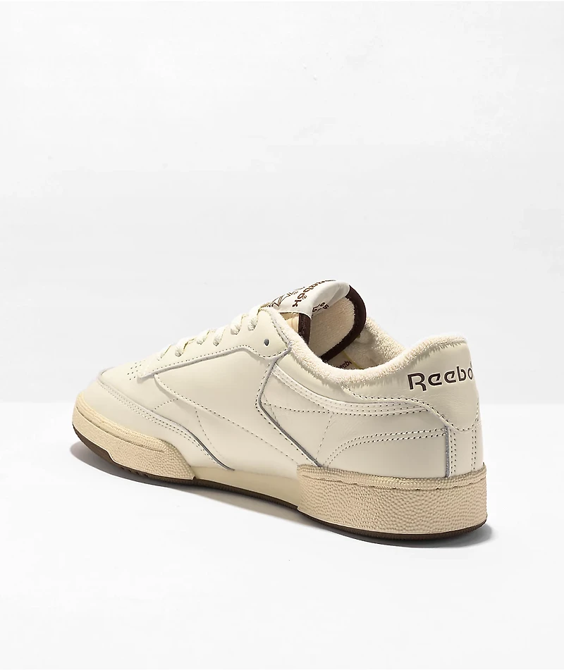 Reebok Club C 85 Vintage Chalk & Brown Shoes