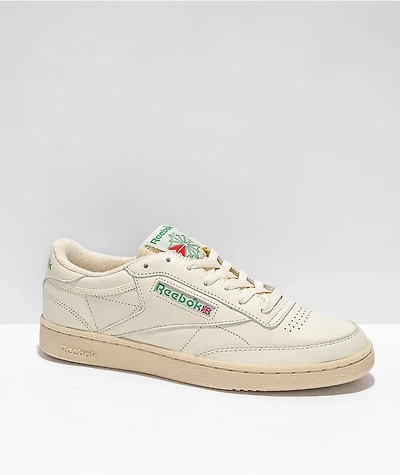 Reebok Club C 85 Vintage White & Green Shoes
