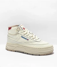 Reebok Club C Double Mid Geo Chalk & Red Shoes
