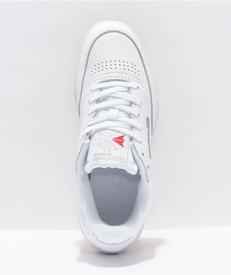 Reebok Club C Double White & Gum Shoes