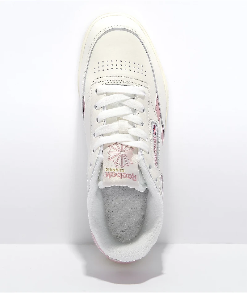 Reebok Club C Double White & Pink Shoes
