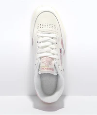 Reebok Club C Double White & Pink Shoes