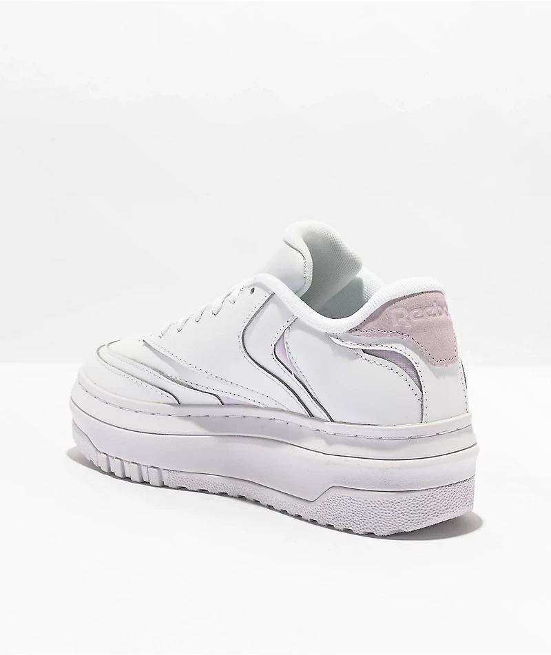 Reebok Club C Extra Pastels White & Lilac Shoes