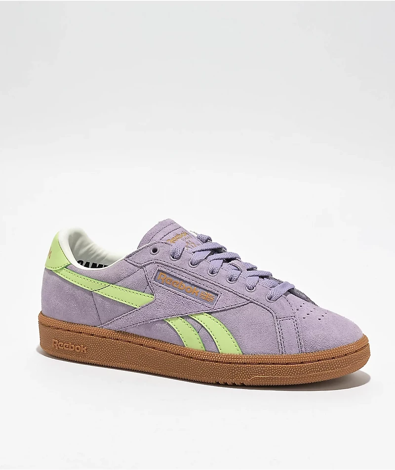 Reebok Club C Grounds UK Purple & Green Shoes
