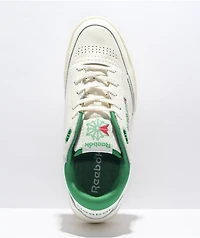 Reebok Club C Mid Chalk White & Green Shoes