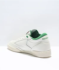 Reebok Club C Mid Chalk White & Green Shoes