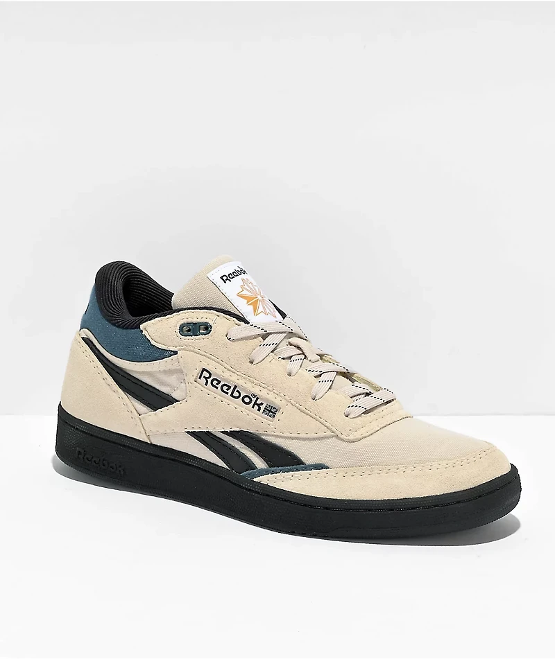 Reebok Club C Mid II Stucco & Black Shoes