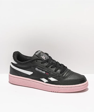 Reebok Club C Revenge Black & Pink Shoes
