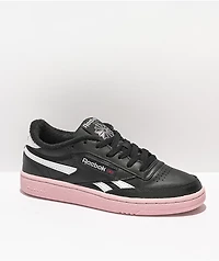 Reebok Club C Revenge Black & Pink Shoes