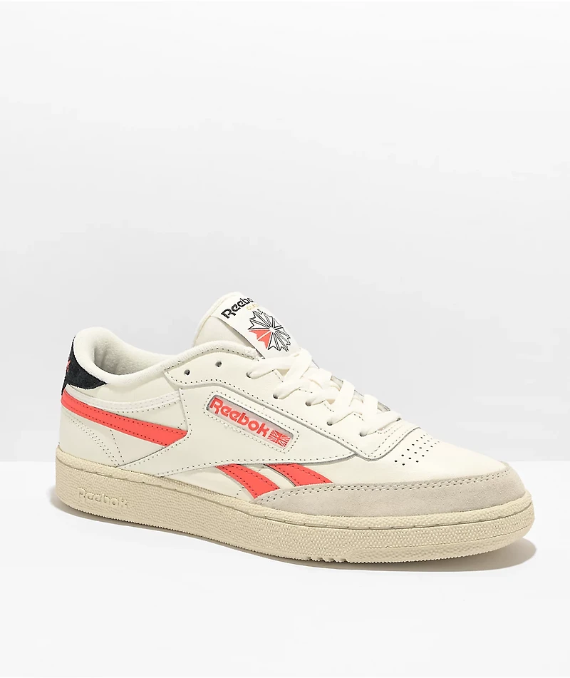 Reebok Club C Revenge Varsity White & Orange Shoes