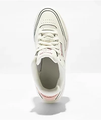 Reebok Club C Revenge White & Pink Platform Shoes