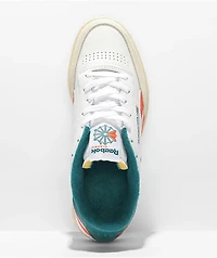 Reebok Club C Revenge White & Orange Shoes