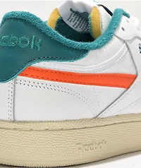 Reebok Club C Revenge White & Orange Shoes